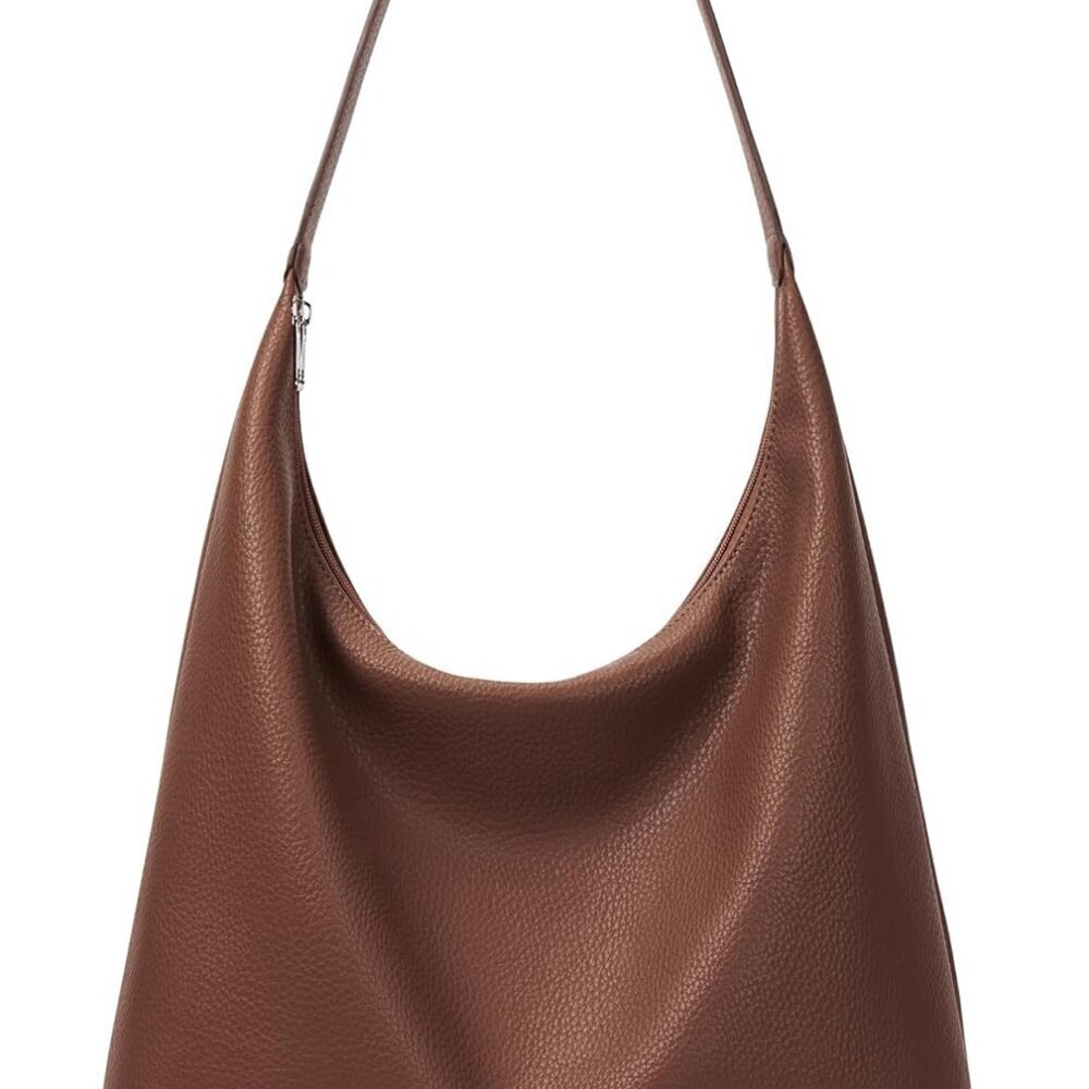 Vegan Leather Tote Bag Large Capacity Work Travel Shoulder Purse